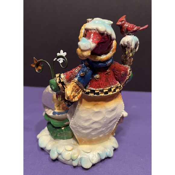 Set of 2 Snowmen with Snow Globes - Christmas Decoration Winter Wonderland - Picture 9 of 10